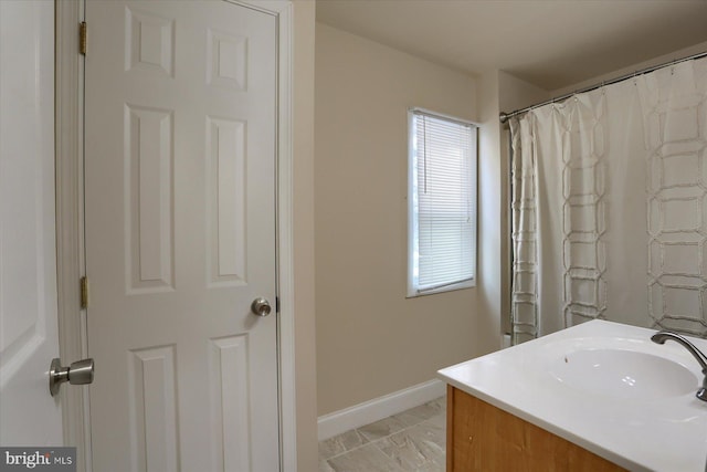 bathroom featuring vanity