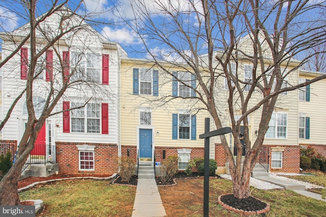 multi unit property with brick siding