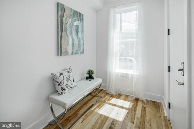 hallway featuring light hardwood / wood-style flooring