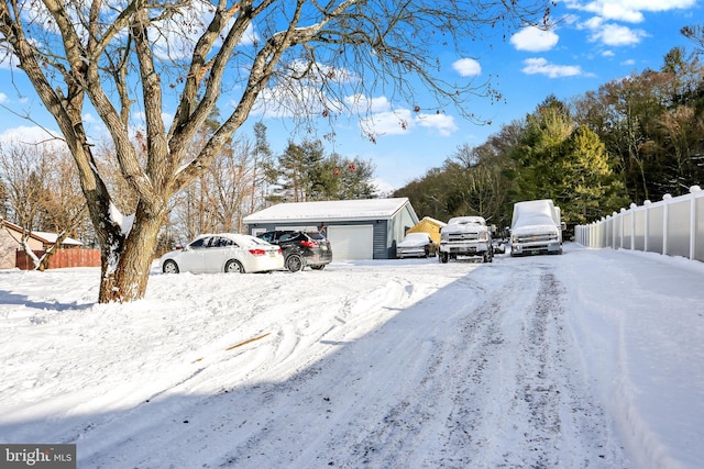 view of road