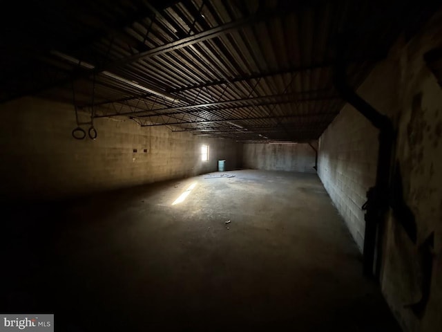 view of basement