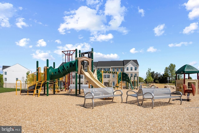 view of jungle gym