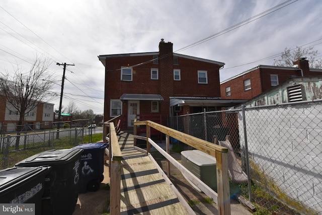 view of rear view of property