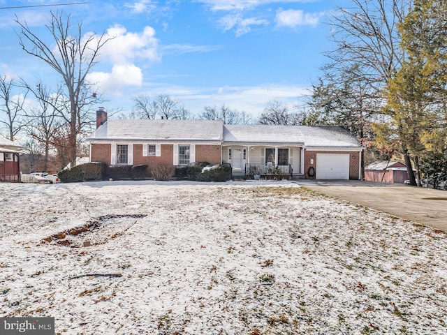 view of front of house featuring a garage