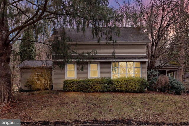 view of front of home