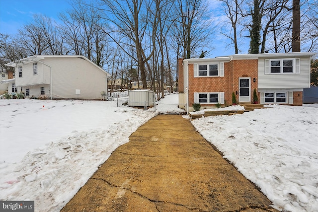 view of split foyer home