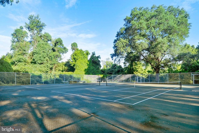 view of sport court