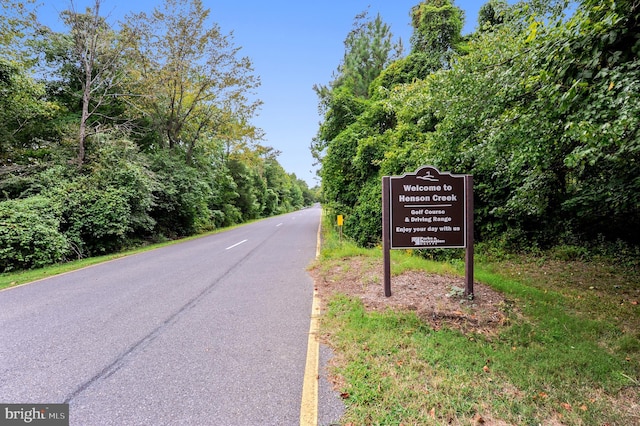 view of road