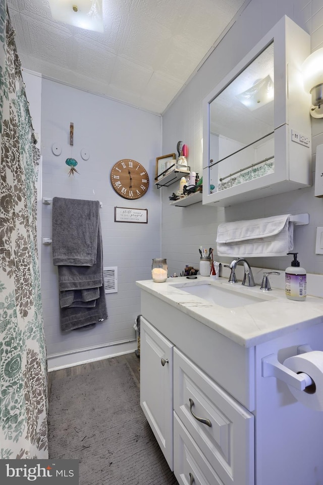 bathroom featuring vanity