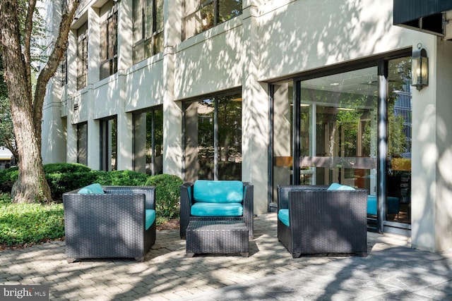 view of patio / terrace with an outdoor hangout area