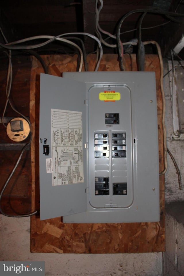 utility room with electric panel