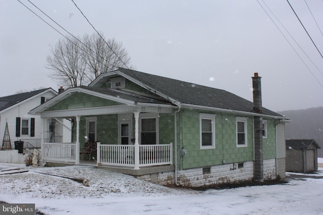 view of front of house with a porch