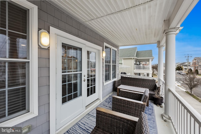 balcony with a porch