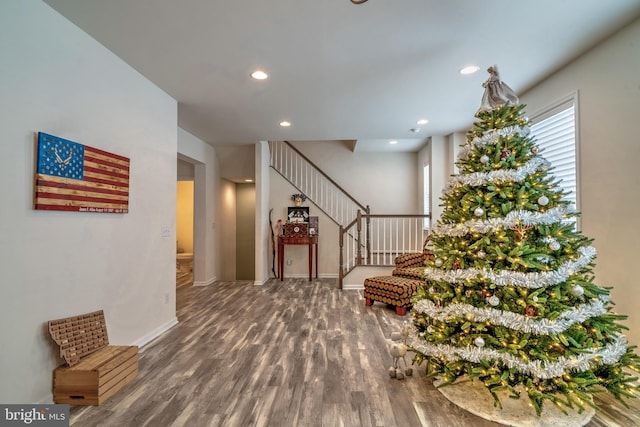 interior space featuring hardwood / wood-style flooring