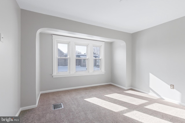 view of carpeted empty room