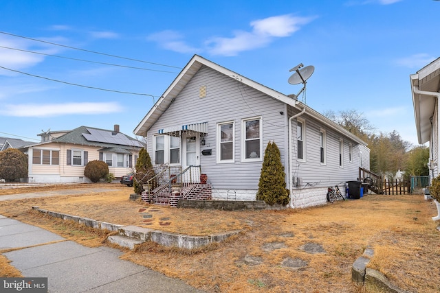 view of bungalow-style home