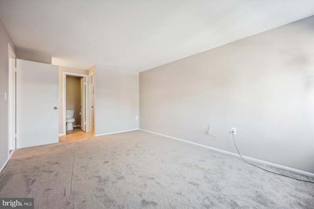 view of carpeted empty room