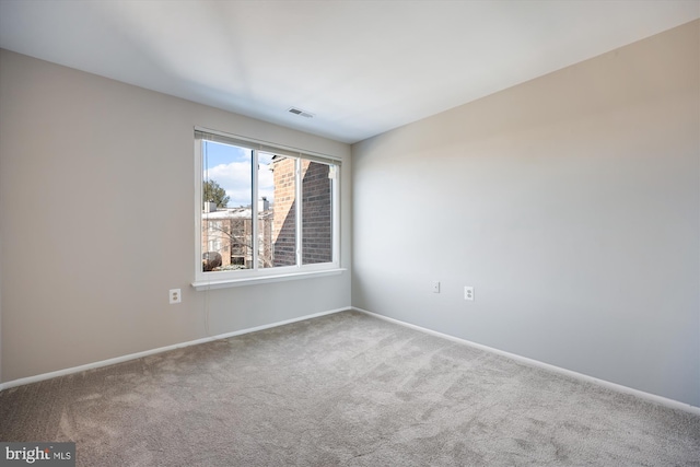 view of carpeted empty room