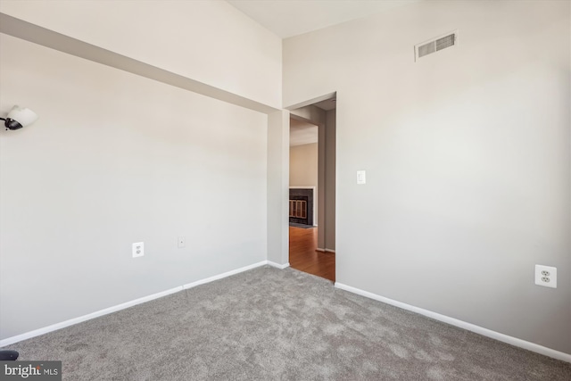 view of carpeted empty room