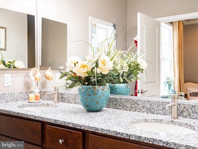 bathroom with vanity