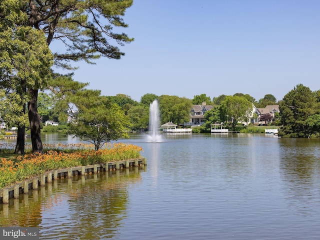 view of water feature