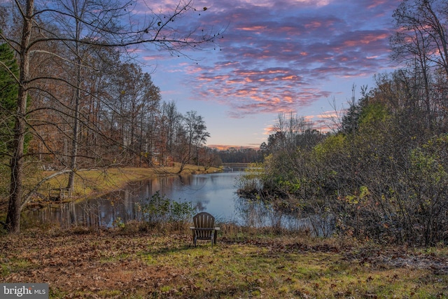 property view of water