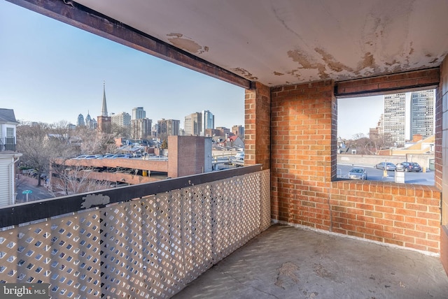 view of balcony