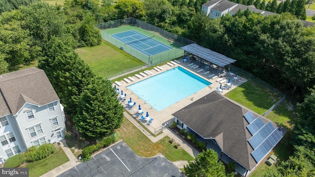 birds eye view of property