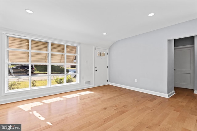 entryway with light hardwood / wood-style floors