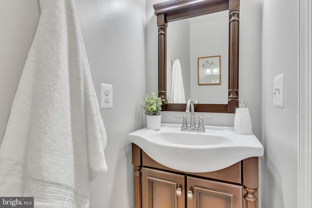 bathroom featuring vanity