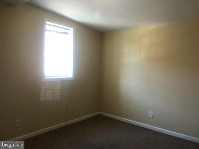 view of carpeted empty room