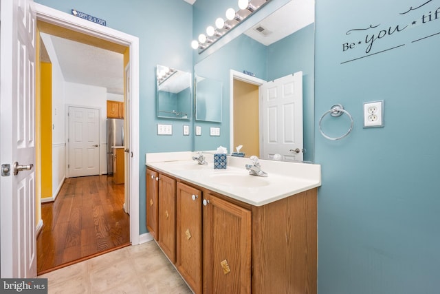 bathroom with vanity