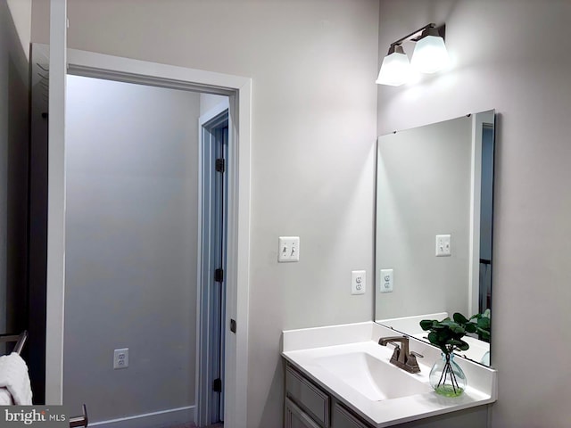 bathroom featuring vanity