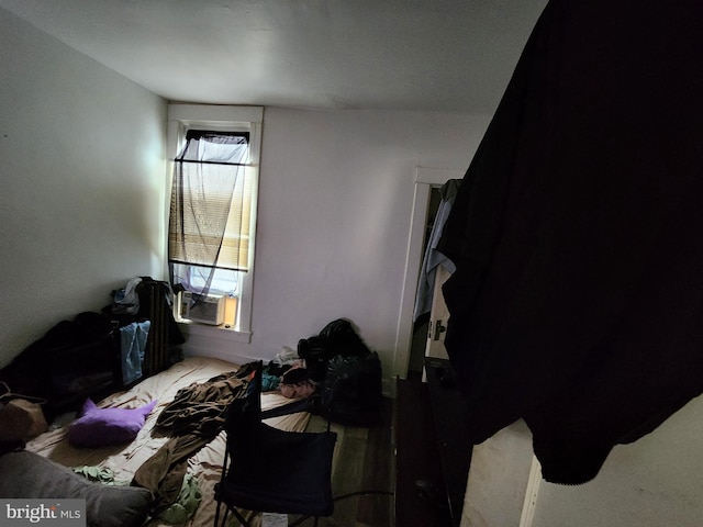 bedroom with cooling unit