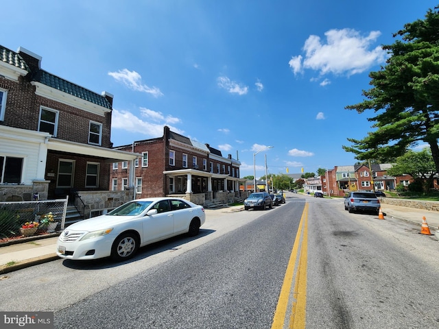 view of road