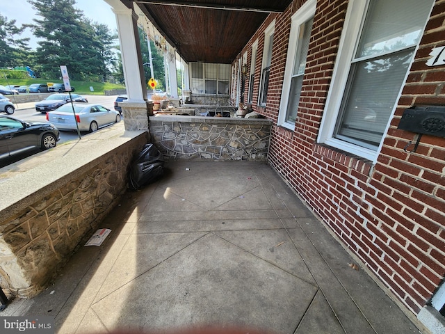 view of patio / terrace with a porch