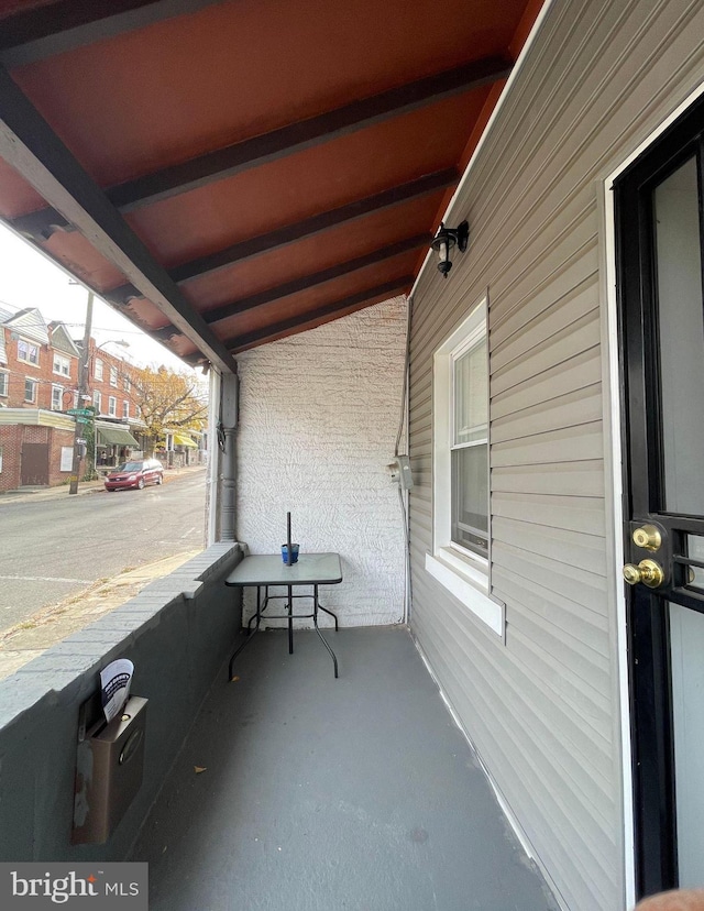 view of patio featuring covered porch