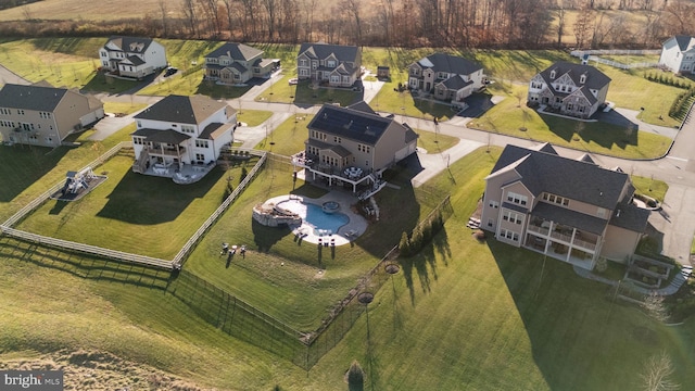 birds eye view of property