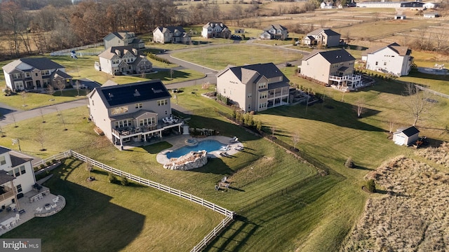 birds eye view of property