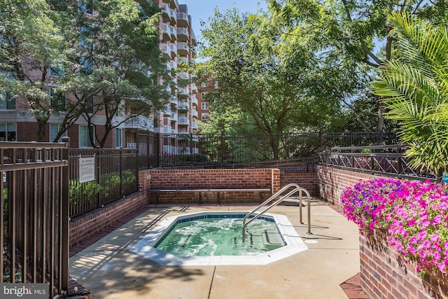 view of pool with a patio