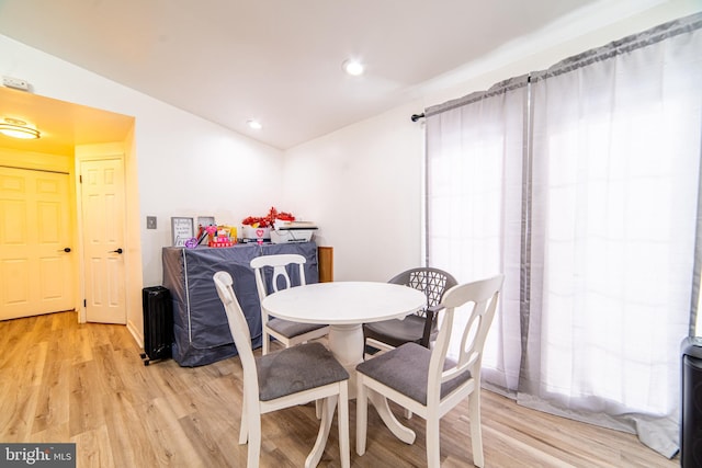 dining room featuring light wood-type flooring