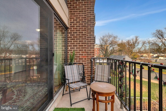 view of balcony