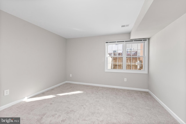 view of carpeted empty room