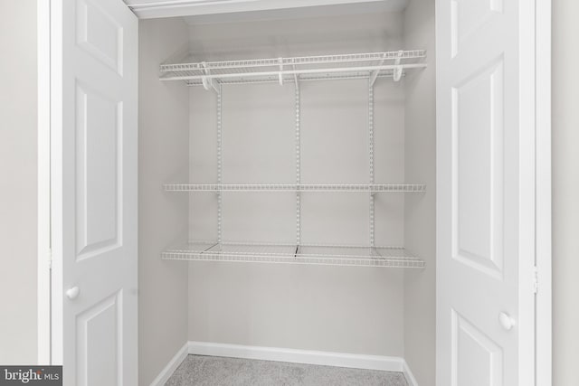 view of closet