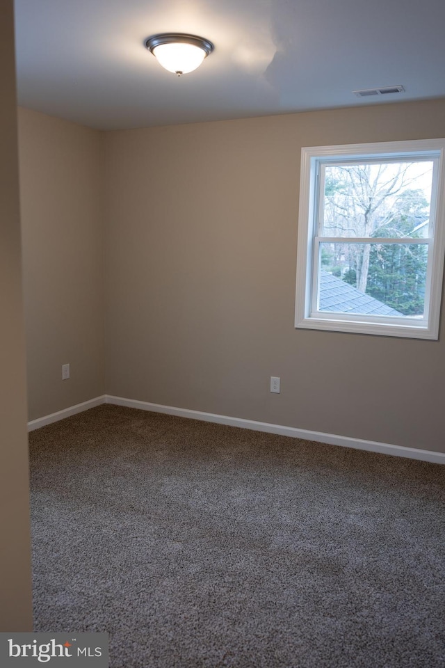 view of carpeted empty room