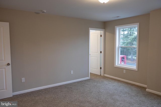 view of carpeted empty room