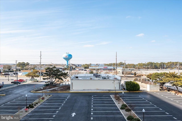 view of parking / parking lot