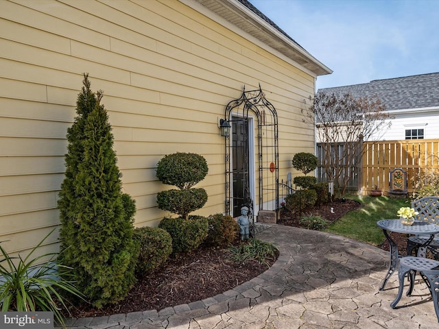 exterior space featuring a patio