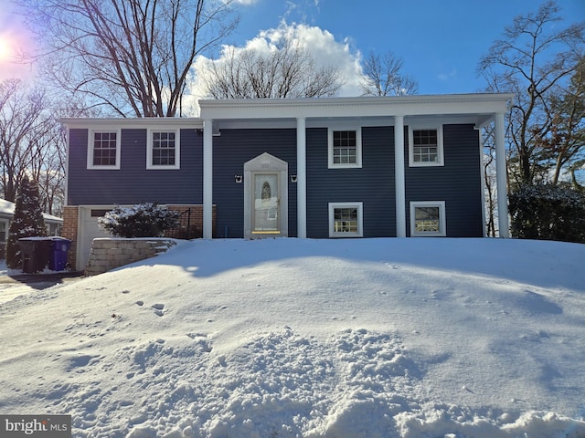 view of bi-level home