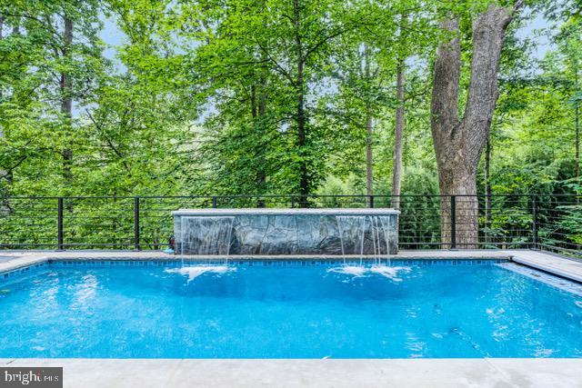 outdoor pool with fence